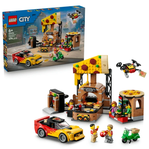 LEGO® CITY MY CITY PIZZA DELIVERY EXPERIENCE WITH VEHICLES