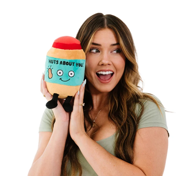 PUNCHKINS PLUSH SMILING PEANUT BUTTER JAR - NUTS ABOUT YOU