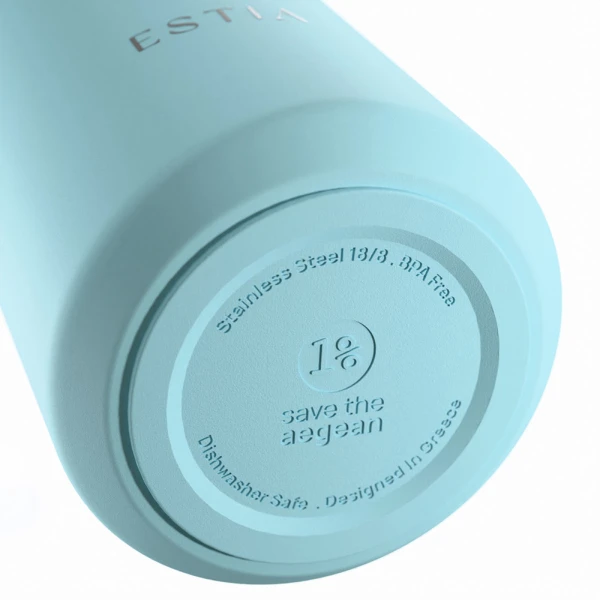 ESTIA HOME ART ΘΕΡΜΟΣ LENS SAVE THE AEGEAN 360ml ARCTIC