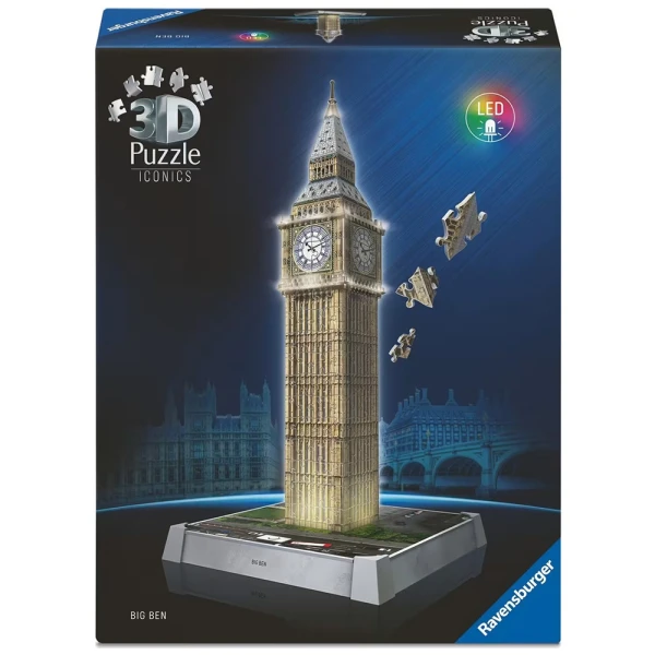 RAVENSBURGER 3D ICONICS PUZZLE 216 pcs BIG BEN NIGHT EDITION