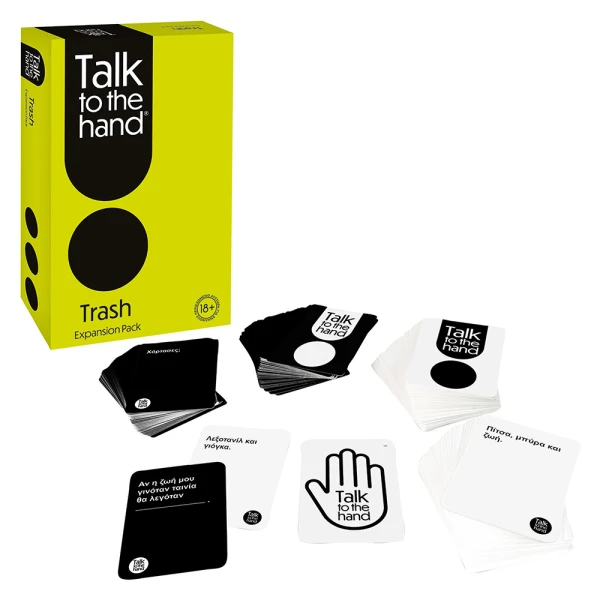 AS GAMES BOARD GAME TALK TO THE HAND TRASH EXPANSION PACK FOR AGES 18+ AND 3+ PLAYERS