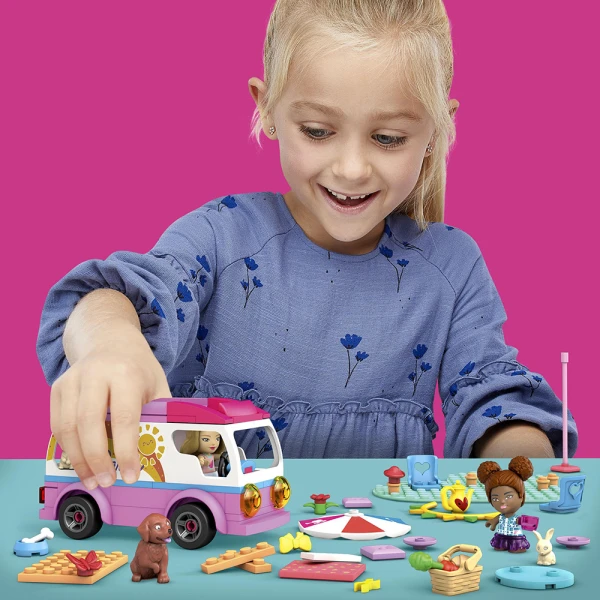MEGA BLOKS BARBIE ΤΡΟΧΟΣΠΙΤΟ 130 τεμ.