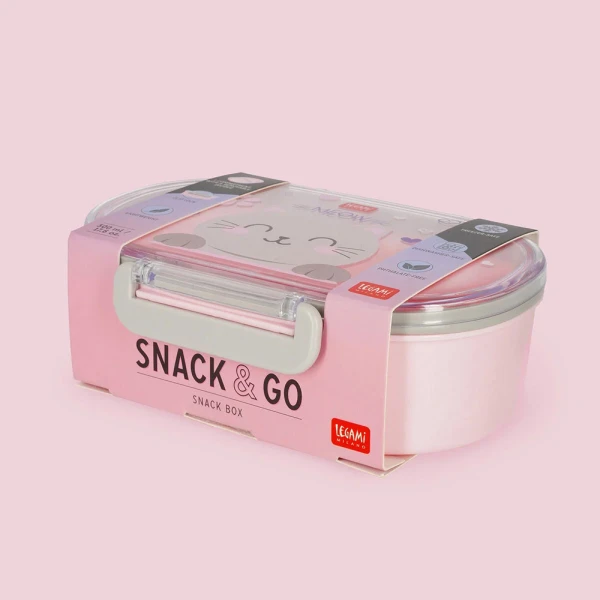 LUNCH BOX 500ml WITH 2 COMPARTMENTS - KITTY