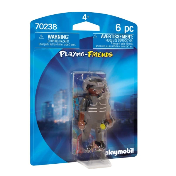 PLAYMOBIL FIGURE TACTICAL UNIT OFFICER