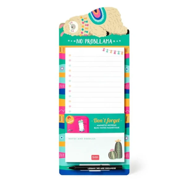 LEGAMI DON\'T FORGET - MAGNETIC NOTE-PAD - LLAMA