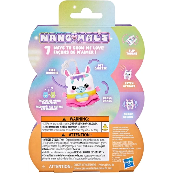 NANO-MALS ELECTRONIC FIDGET PET - MEADOWMIST THE WHITE UNICORN