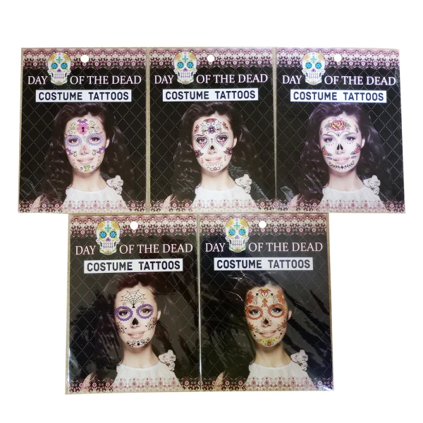CARNIVAL FACE TATTOO - 5 DESIGNS
