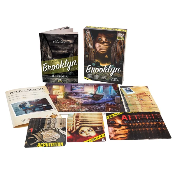 AS GAMES ΕΠΙΤΡΑΠΕΖΙΟ ΠΑΙΧΝΙΔΙ CRIME SCENE BROOKLYN 2002 ΓΙΑ ΗΛΙΚΙΕΣ 18+ ΧΡΟΝΩΝ ΚΑΙ 1+ ΠΑΙΚΤΕΣ