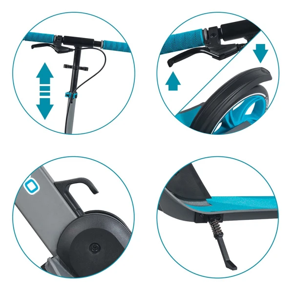 SHOKO KIDS SCOOTER BW 200 PLUS WITH 2 WHEELS 200mm BLUE COLOR FOR AGES 8+ YEARS