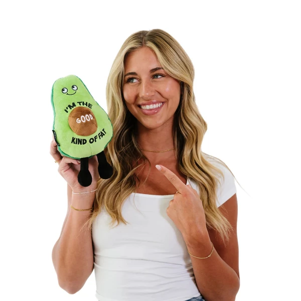 PUNCHKINS PLUSH AVOCADO - I\'M THE GOOD KIND OF FAT