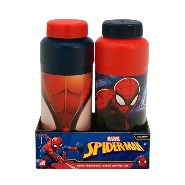 AS 2 ΜΠΟΥΚΑΛΑΚΙΑ ΣΑΠΟΥΝΟΦΟΥΣΚΕΣ MARVEL SPIDERMAN ΓΙΑ 3+ ΧΡΟΝΩΝ