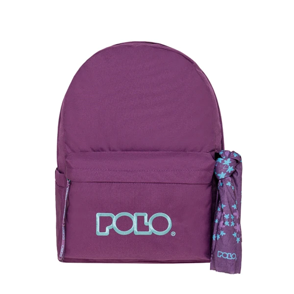 POLO 2026 BACKPACK ORIGINAL DOUBLE SCARF EGGPLANT-TURQUOISE