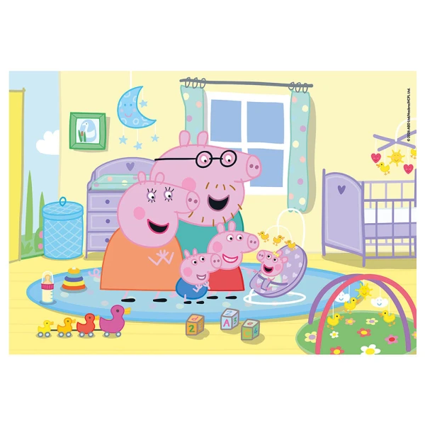 CLEMENTONI KIDS PUZZLE SUPER COLOR PEPPA PIG 2X60 pcs