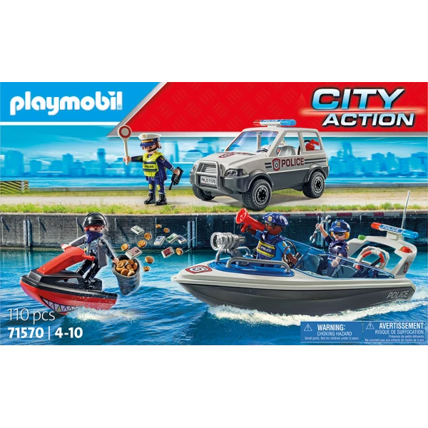 PLAYMOBIL CITY ACTION POLICE PURSUIT ON THE WATER