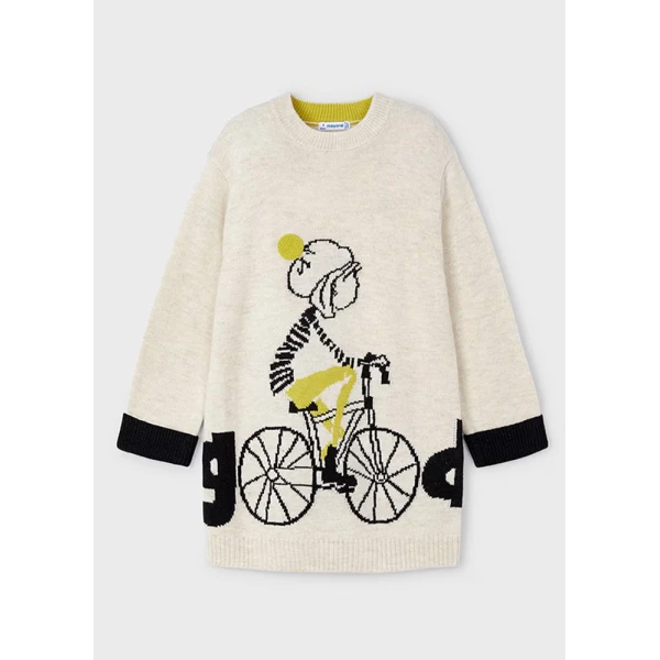 MAYORAL DRESS KNIT BEIGE DARK
