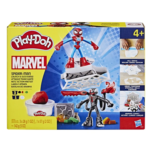 PLAY-DOH ΣΕΤ ΠΑΙΧΝΙΔΙΟΥ SPIDERMAN LAUNCH AND SLICE BATTLE