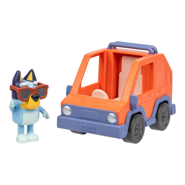BLUEY S14 VEHICLE & FIGURE 6 cm - 3 DESIGNS