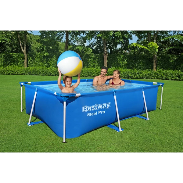 BESTWAY ΟΙΚΟΓΕΝΕΙΑΚΗ ΠΙΣΙΝΑ 259X170X61 cm STEEL PRO