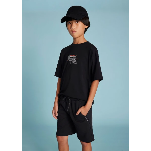 MAYORAL SET COTTON GO THE DISTANCE BLACK 