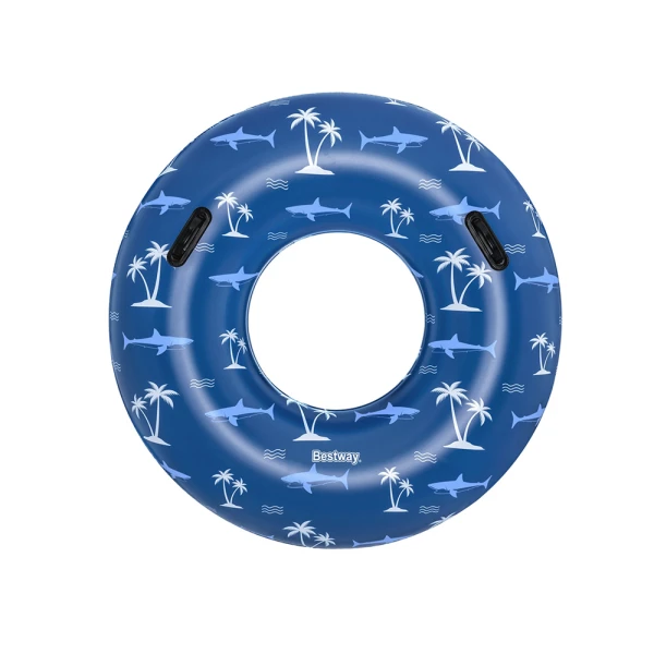 BESTWAY INFLATABLE SWIM TUBE 119 cm NAUTICAL BLUE
