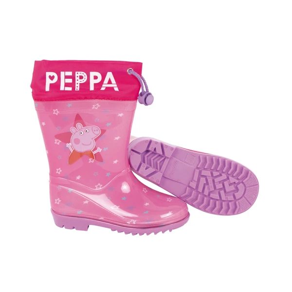 ΠΑΙΔΙΚΕΣ ΜΠΟΤΕΣ ΒΡΟΧΗΣ ΡΟΖ PEPPA PIG