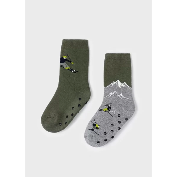 MAYORAL SET SOCKS ANTI-SLIP KHAKI