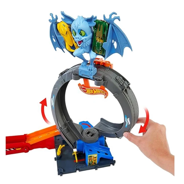 HOT WHEELS CITY TRACKS WITH BEASTS - BAT LOOP ATTACK