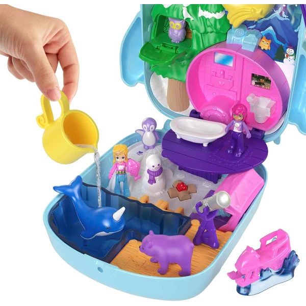 POLLY POCKET Ο ΚΟΣΜΟΣ ΤΗΣ POLLY - ΣΕΤΑΚΙ SNOWY SLEEPOVER OWL