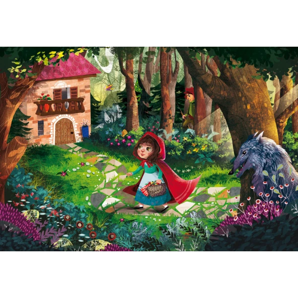 PUZZLE 48 pcs RED RIDING HOOD - SNOW WHITE AND THE 7 DWARFS