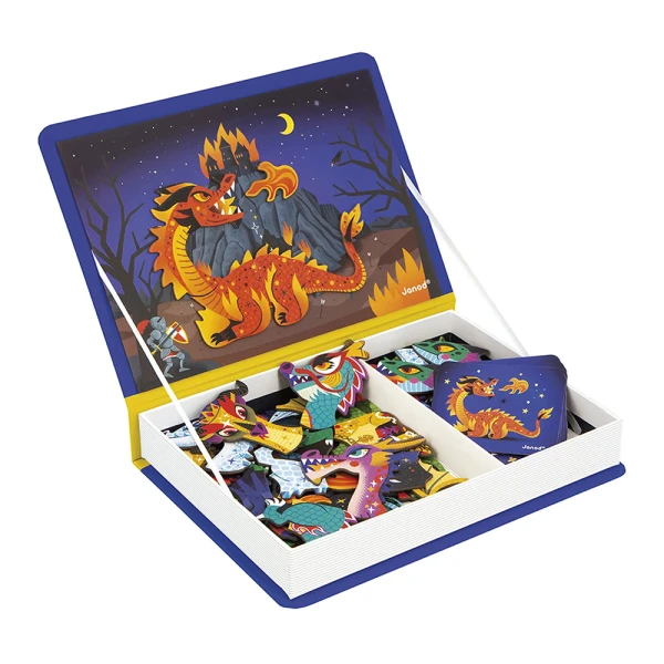 JANOD MAGNETIC GAME BOOK DRAGONS FOR AGES 3+