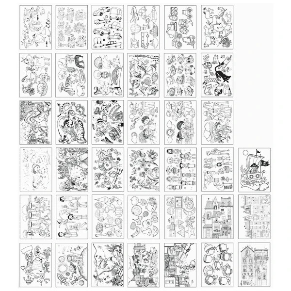 AKADEMI FUNNY MAT COLORING BOOK 40 SHEETS
