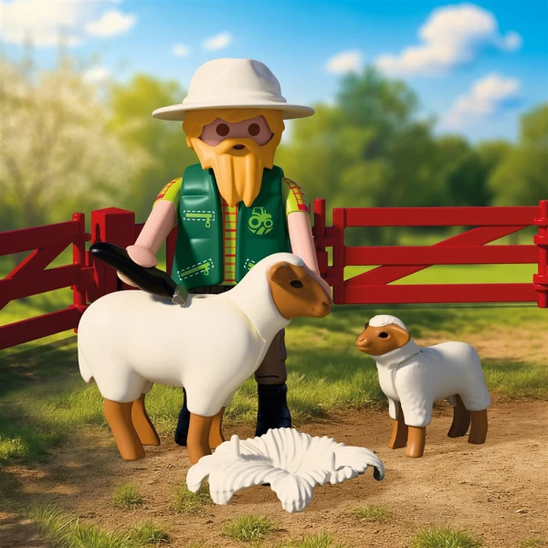 PLAYMOBIL COUNTRY ΒΟΣΚΟΣ ΜΕ ΤΟ ΚΟΠΑΔΙ ΤΟΥ