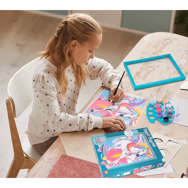 PAINT & FRAME PAINT BY NUMBERS MAGIC UNICORN FOR AGES 9+