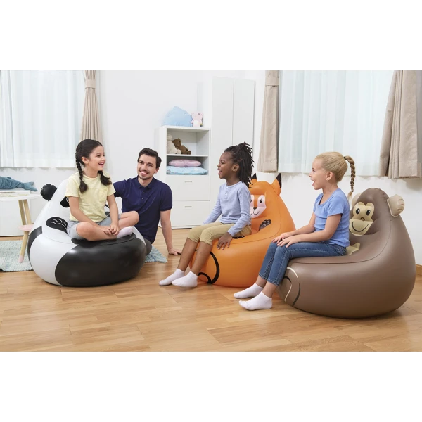 BESTWAY ΠΑΙΔΙΚΗ ΦΟΥΣΚΩΤΗ ΠΟΛΥΘΡΟΝΑ 72X72X64 εκ. COZY CRITTERS - ΠΑΝΤΑ
