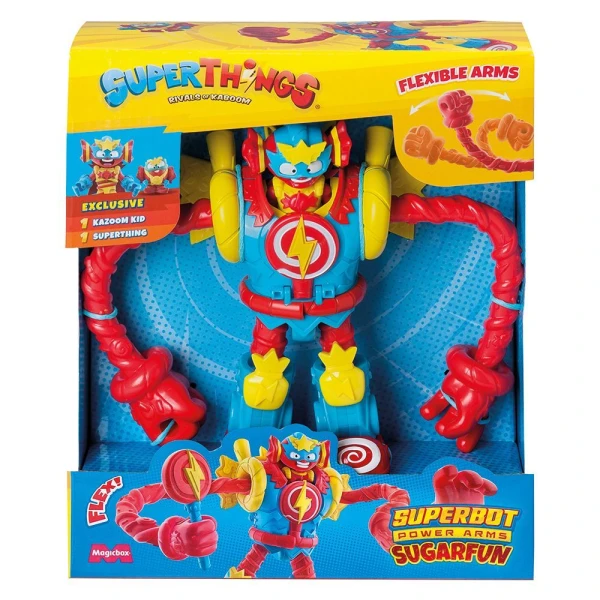 SUPERTHINGS SUPERBOT POWER ARMS WITH SUGARFUN FIGURES FOR AGES 4+
