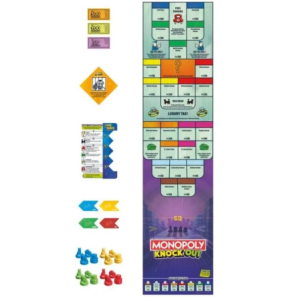 BOARD GAME MONOPOLY KNOCKOUT