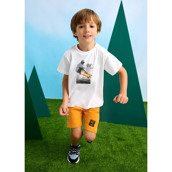 MAYORAL SET COTTON ATHLETICS ORANGE 