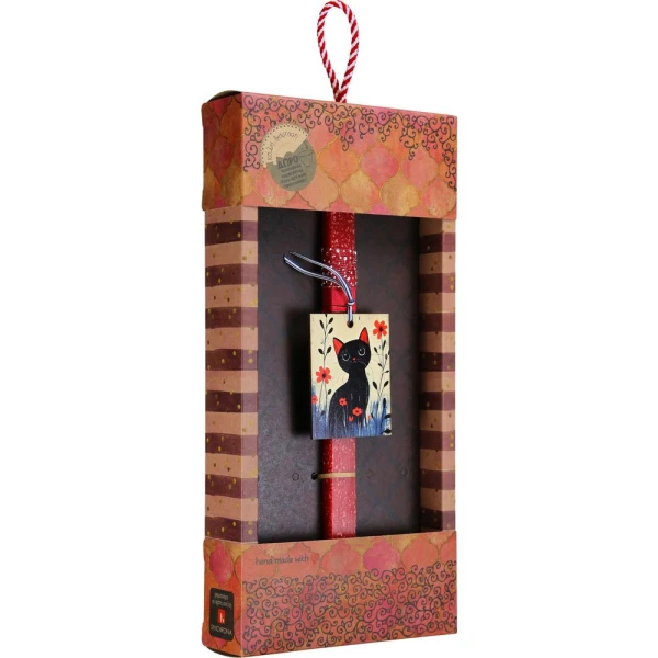 SYNCHRONIA HANDMADE CANDLE 30 cm PET FRAME - CAT