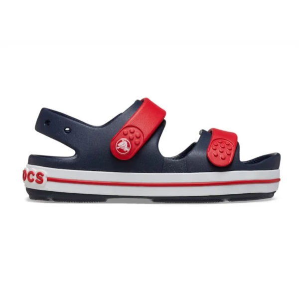 CROCS CROCBAND CRUISER SANDAL T NAVY-VARSITY RED