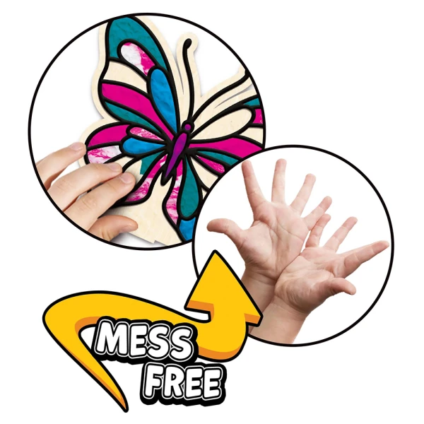 SPLAT PLANET MESS-FREE PAINT KIT WITH CLAY BUTTERFLIES