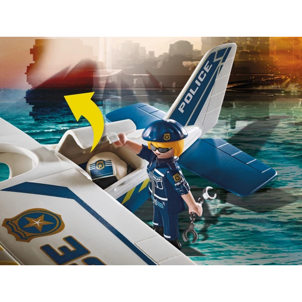 PLAYMOBIL CITY ACTION ΚΑΤΑΔΙΩΞΗ ΛΑΘΡΕΜΠΟΡΟΥ ΑΠΟ ΑΣΤΥΝΟΜΙΚΟ ΥΔΡΟΠΛΑΝΟ