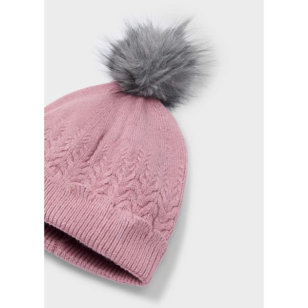 MAYORAL HAT KNITTED SOFT PINK