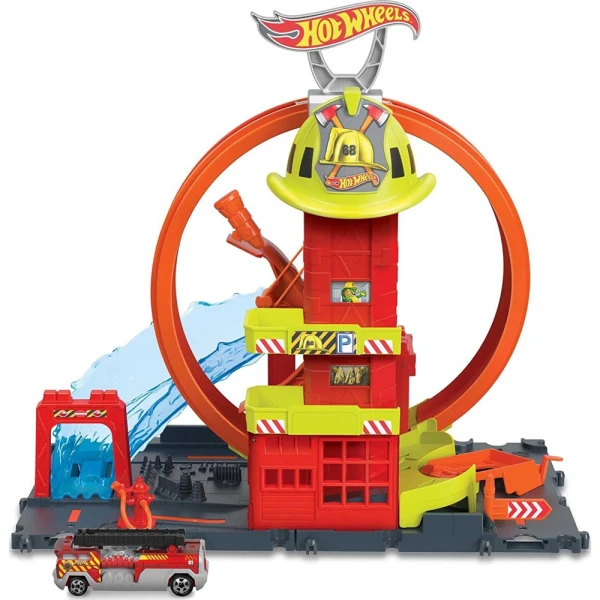 HOT WHEELS CITY ΠΙΣΤΑ ΠΥΡΟΣΒΕΣΤΙΚΟΣ ΣΤΑΘΜΟΣ