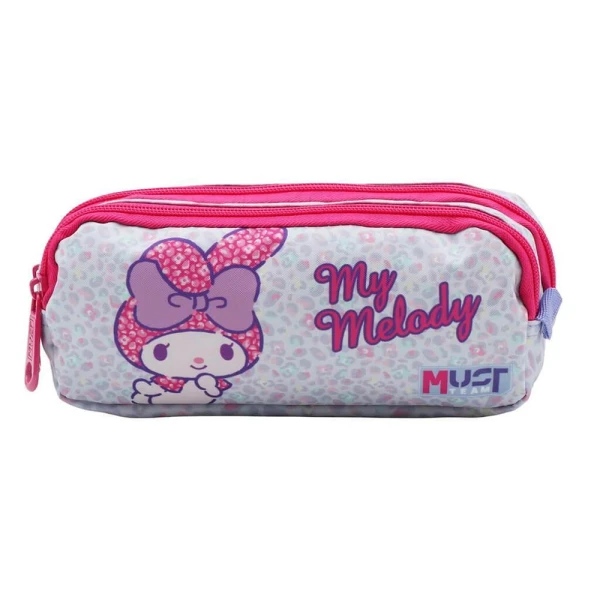 MUST TEAM PENCIL CASE21X6X9 cm WITH 2 ZIPPERS -  MY MELODY