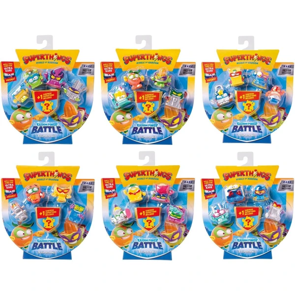 SUPERTHINGS KAZOOM POWER BATTLE BLISTER 4+1 FIGURES - 6 DESIGNS