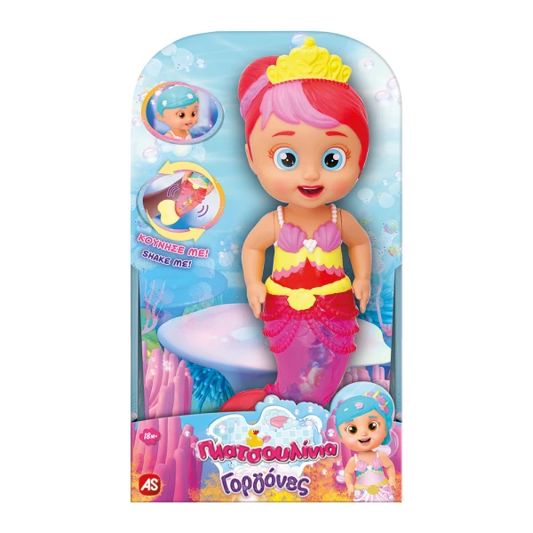 ΠΛΑΤΣΟΥΛΙΝΙΑ SHIMMER MERMAIDS ΚΟΥΚΛΑ ΜΠΑΝΙΟΥ - 4 ΣΧΕΔΙΑ