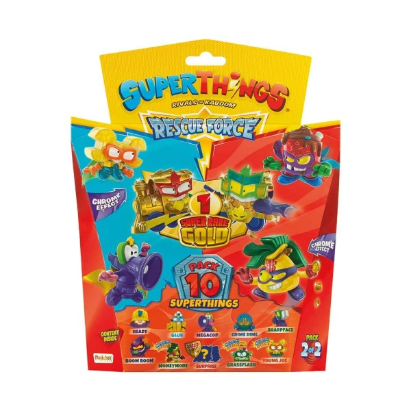 SUPERTHINGS ΜΙΚΡΟΠΛΑΣΜΑΤΑ RESCUE FORCE BLISTER 9+1 ΦΙΓΟΥΡΕΣ ΓΙΑ 4+ ΧΡΟΝΩΝ