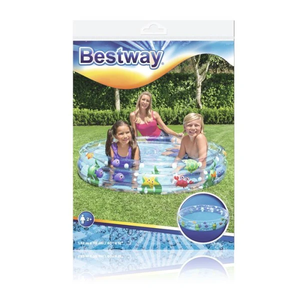 BESTWAY INFLATABLE POOL SEA LIFE 152.4X30.48 cm