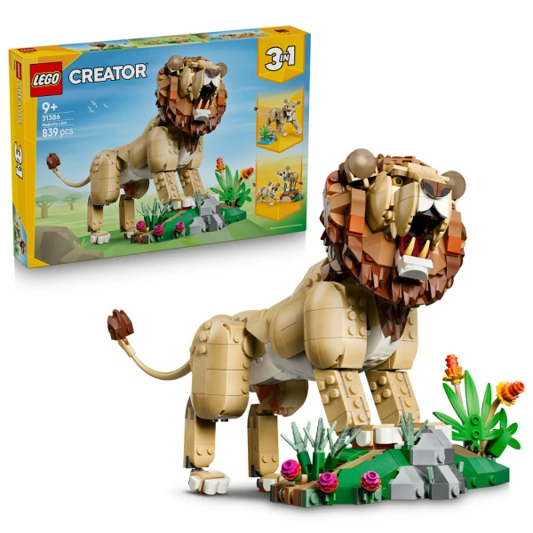 LEGO® CREATOR 3IN1 ΑΓΡΙΑ ΖΩΑ ΜΕΓΑΛΟΠΡΕΠΕΣ ΛΙΟΝΤΑΡΙ