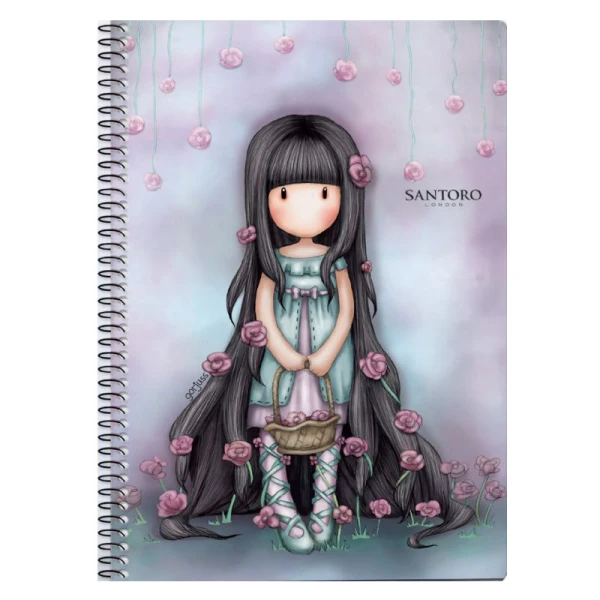 GORJUSS SPIRAL NOTEBOOK 3 SUBJECTS 21X29 - 4 DESIGNS